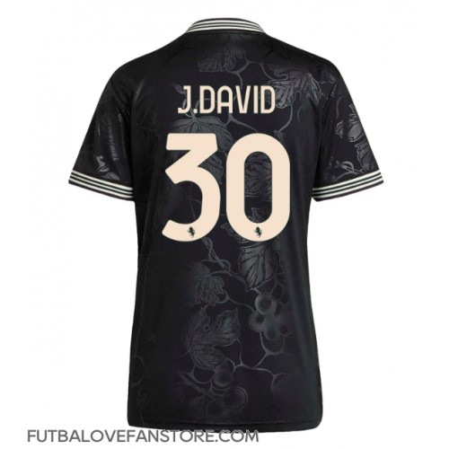 Juventus Jonathan David #30 Tretí Ženy futbalový dres 2025-26 Krátky Rukáv Juventus Jonathan David #30 Tretí Ženy futbalový dres 2025-26 Krátky Rukáv